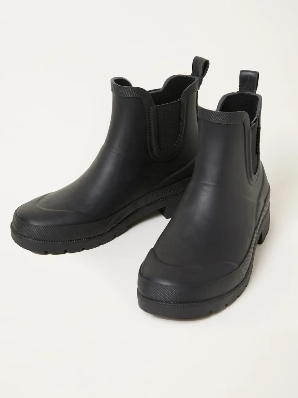 Zwart - FatFace Rubber Ankle Welly