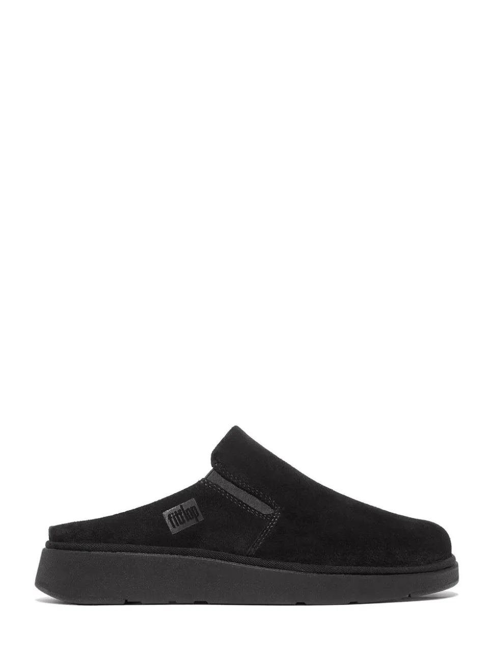 Zwart - FitFlop Gen-FF Elasticated Suede Mules