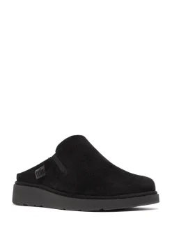 Zwart - FitFlop Gen-FF Elasticated Suede Mules