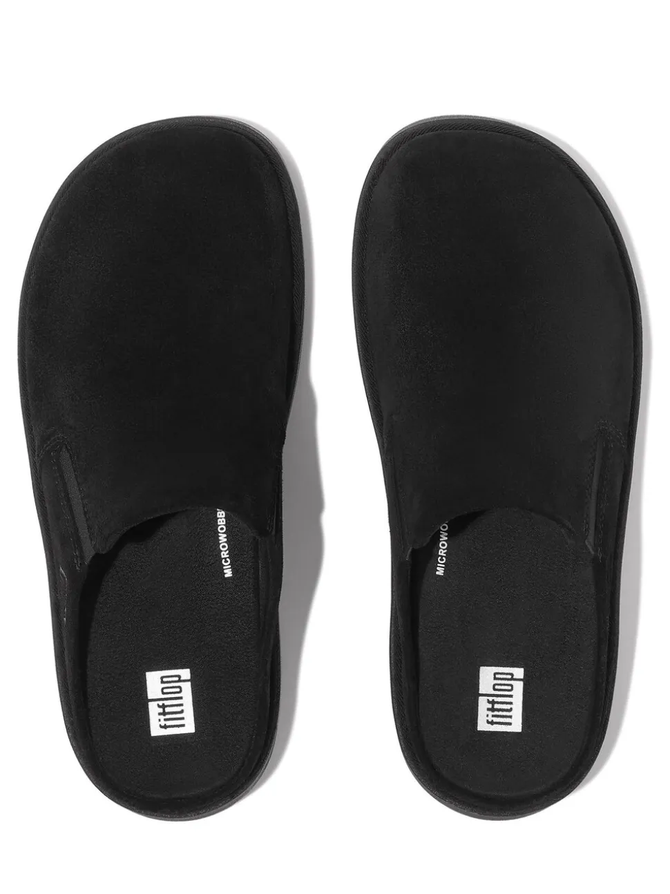 Zwart - FitFlop Gen-FF Elasticated Suede Mules