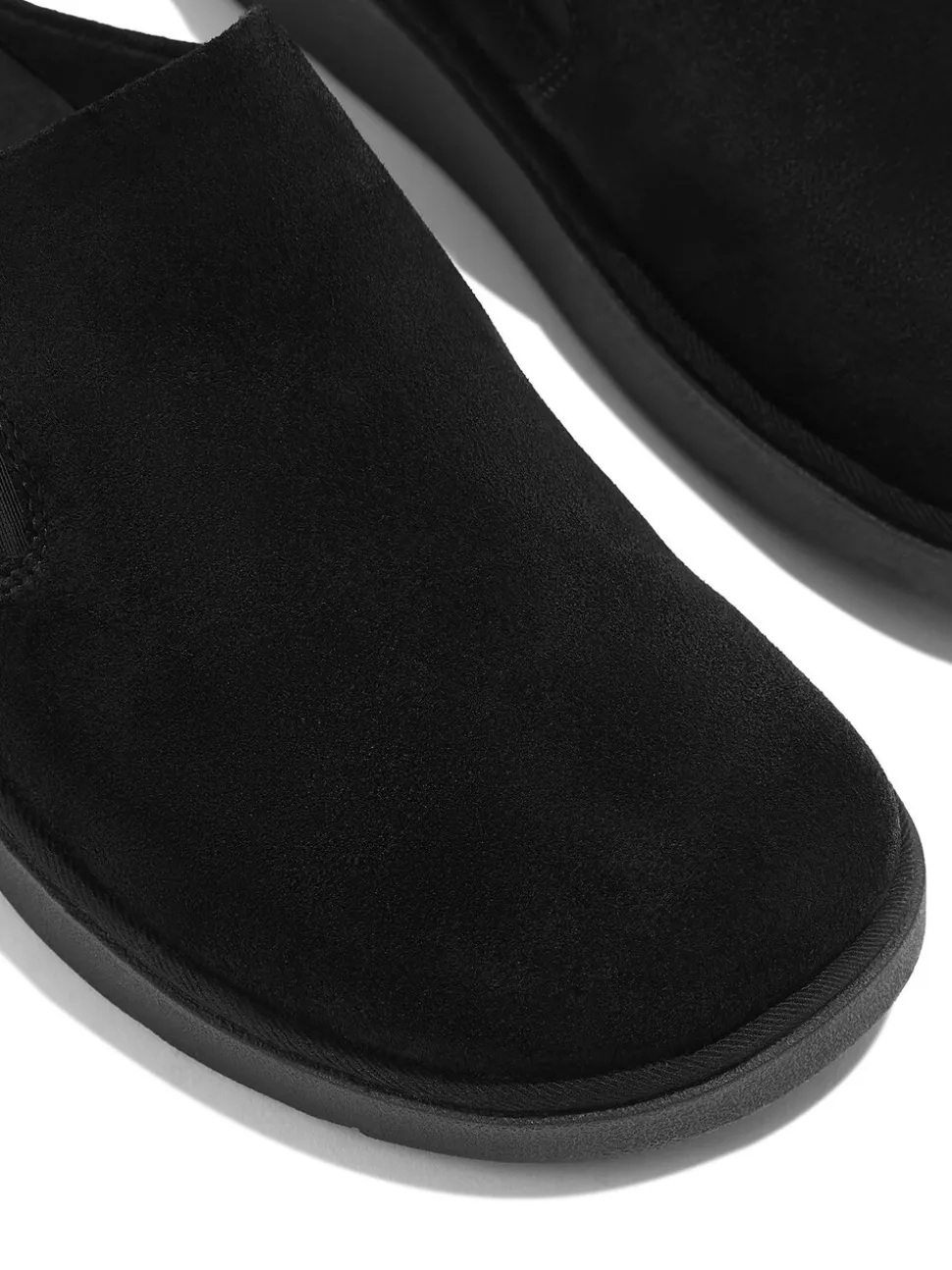 Zwart - FitFlop Gen-FF Elasticated Suede Mules