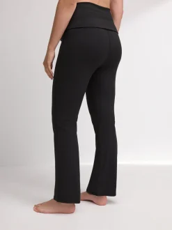 Zwart - Flare legging voor zwangerschapsyoga