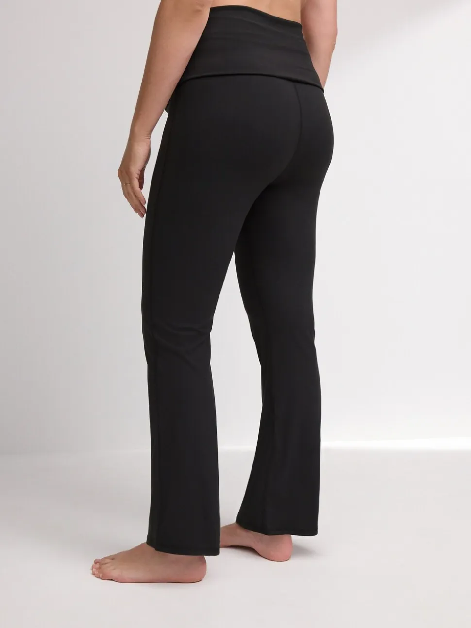 Zwart - Flare legging voor zwangerschapsyoga
