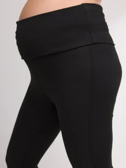 Zwart - Flare legging voor zwangerschapsyoga