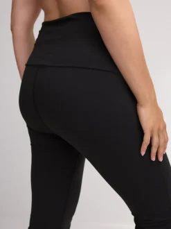 Zwart - Flare legging voor zwangerschapsyoga