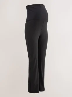 Zwart - Flare legging voor zwangerschapsyoga