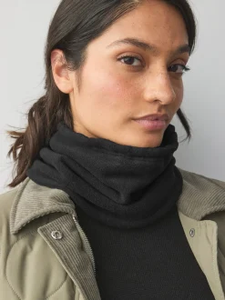 Zwart - Fleece colsjaal