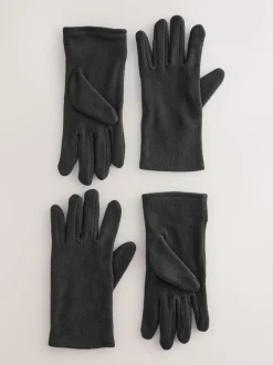 Zwart - Fleece Gloves 2 Pack