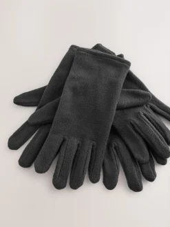 Zwart - Fleece Gloves 2 Pack