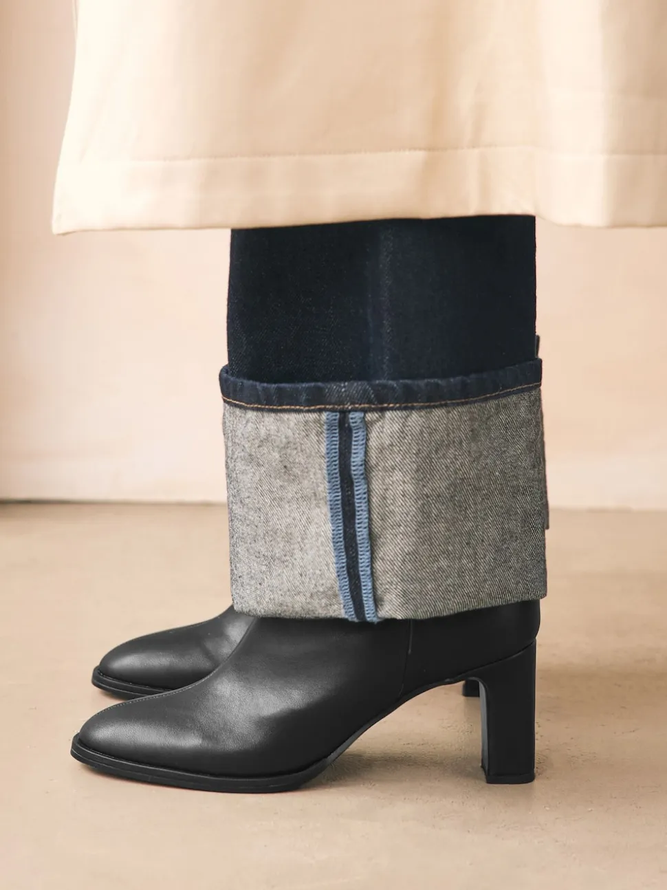 Zwart - Forever Comfort® - Enkellaarzen met blokhak