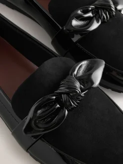 Zwart - Forever Comfort® Bow Round Toe Loafers