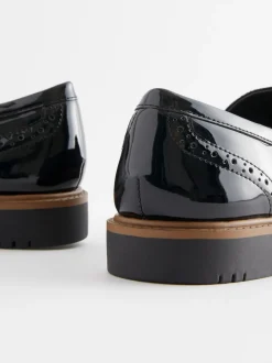 Zwart - Forever Comfort® Brogue Instappers