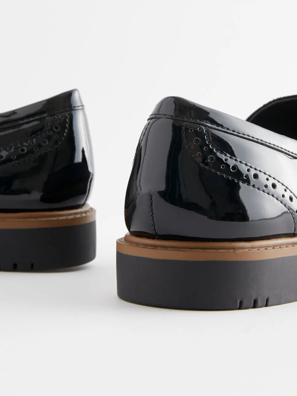 Zwart - Forever Comfort® Brogue Instappers