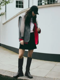 Zwart - Forever Comfort® Chunky Heeled Round Toe Knee High Boots