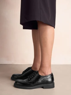 Zwart - Forever Comfort® Chunky Brogue Lace Up Shoes