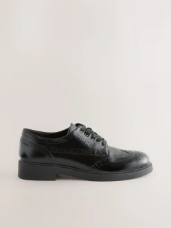 Zwart - Forever Comfort® Chunky Brogue Lace Up Shoes