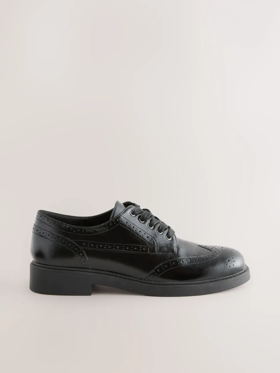 Zwart - Forever Comfort® Chunky Brogue Lace Up Shoes