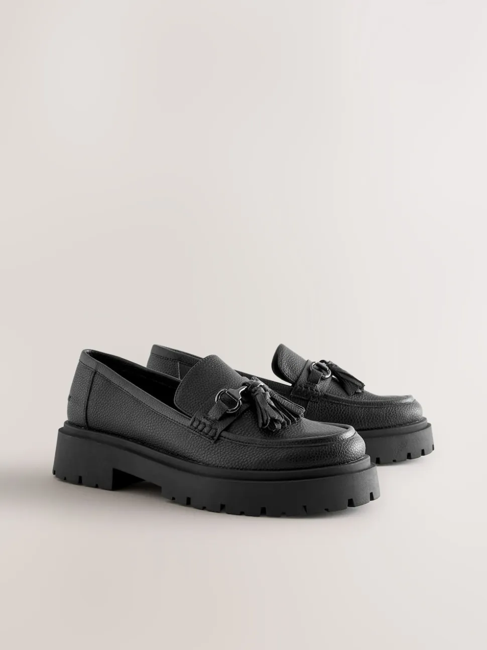 Zwart - Forever Comfort Chunky Platform Tassel Loafers