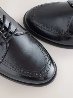 Zwart - Forever Comfort® Formal Round Toe Lace Up Shoes