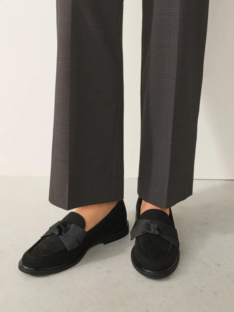 Zwart - Forever Comfort® Instappers met Strik