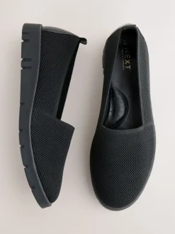 Zwart - Forever Comfort® Knitted Slip On Shoes