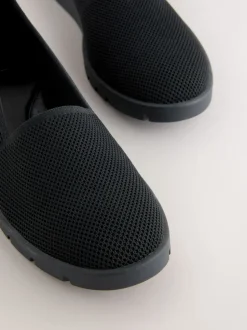 Zwart - Forever Comfort® Knitted Slip On Shoes