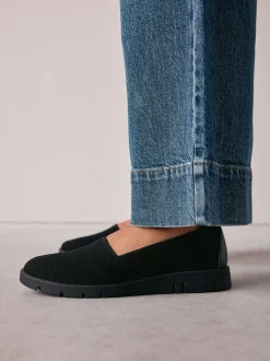 Zwart - Forever Comfort® Knitted Slip On Shoes