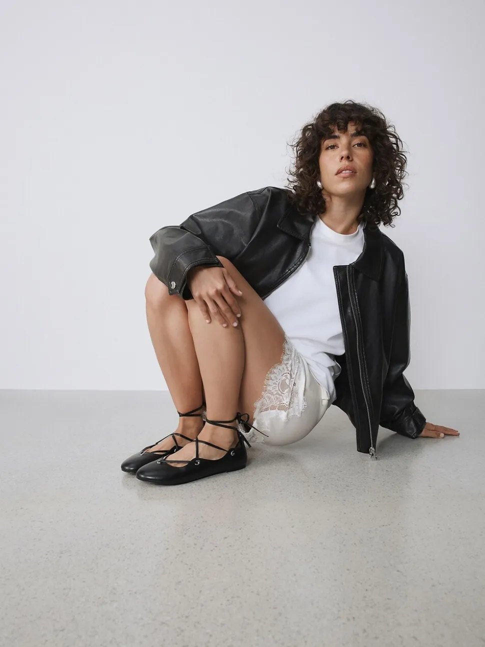 Zwart - Forever Comfort® Leather Ghillie Shoes