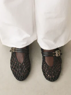 Zwart - Forever Comfort® Mary Jane-schoenen met ronde neus en dubbele bandjes