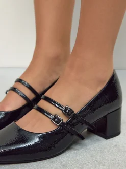 Zwart - Forever Comfort® Round Toe Mary Jane Block Heels
