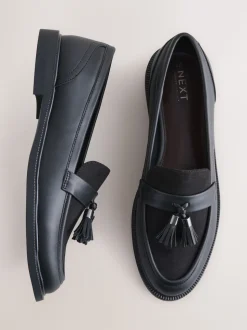 Zwart - Forever Comfort Tassel Round Toe Loafers