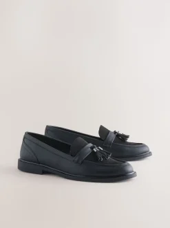 Zwart - Forever Comfort Tassel Round Toe Loafers