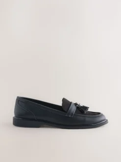 Zwart - Forever Comfort Tassel Round Toe Loafers