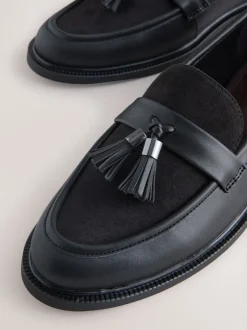 Zwart - Forever Comfort Tassel Round Toe Loafers