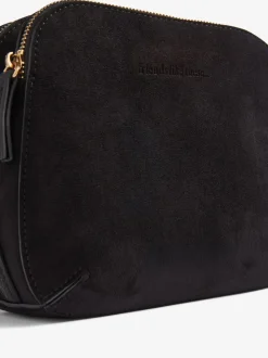 Zwart - Friends Like These Double Compartment Cross-Body Bag
