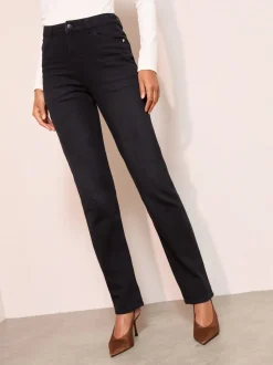 Zwart - Friends Like These jeans met rechte pijpen