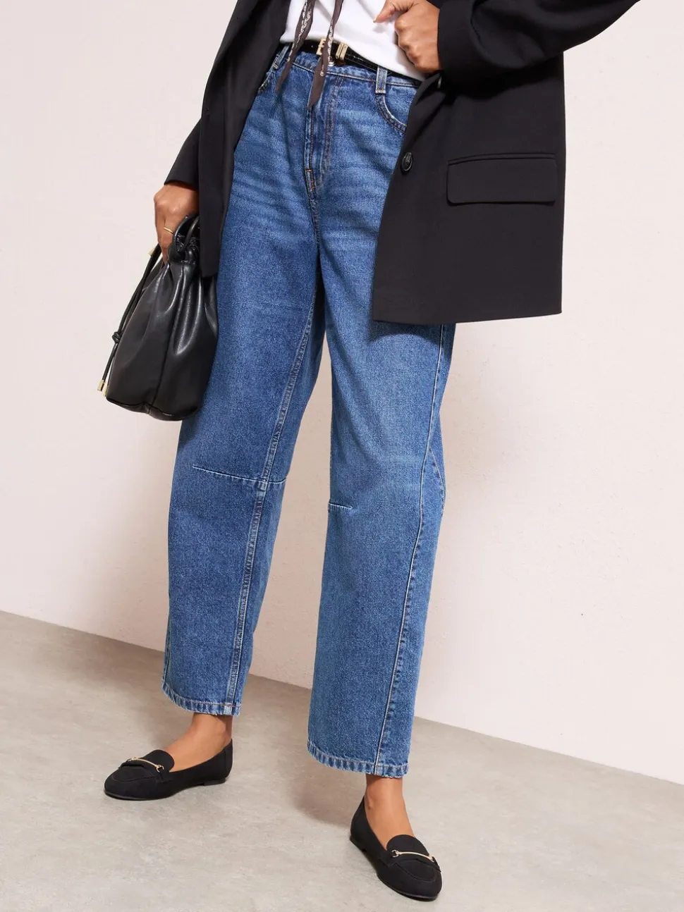 Zwart - Friends Like These Faux Suede Snaffle Detail Smart Flat Loafers