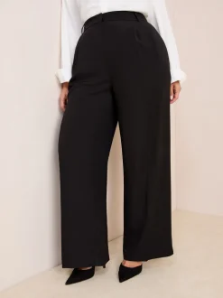 Zwart - Friends Like These Premium broek met wijde pijpen en elastiek aan de achterkant