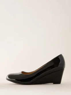 Zwart - Friends Like These pumps met ronde neus en middelhoge sleehak