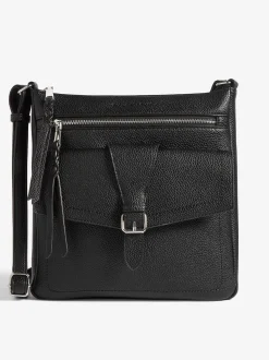 Zwart - Friends Like These Medium imitatieleren messenger bag