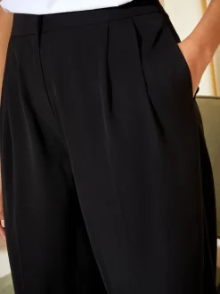 Zwart - Friends Like These Premium broek met wijde pijpen en elastiek aan de achterkant