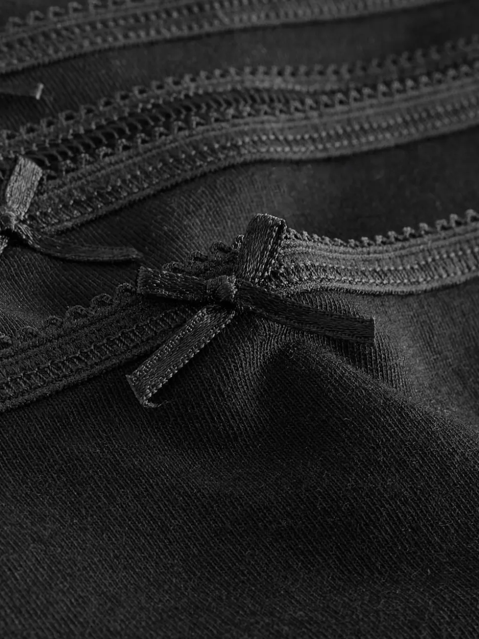 Zwart - Full Briefs Cotton Knickers 10 Pack