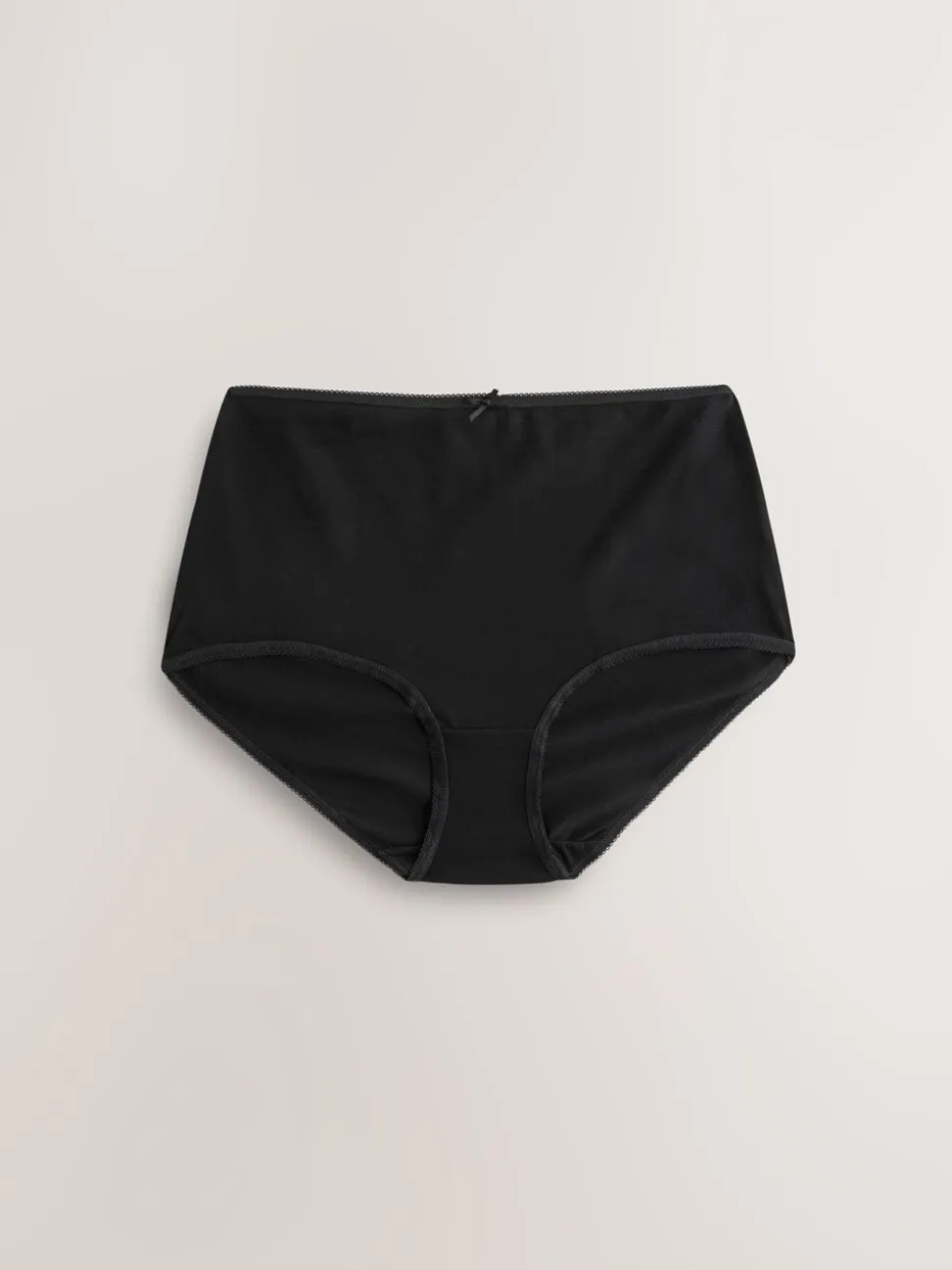 Zwart - Full Briefs Cotton Knickers 10 Pack