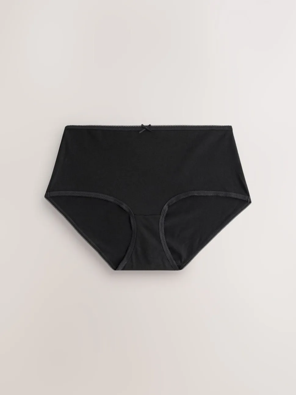 Zwart - Full Briefs Cotton Knickers 10 Pack