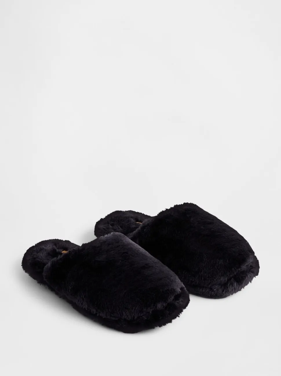 Zwart - Gap Faux Fur Slippers