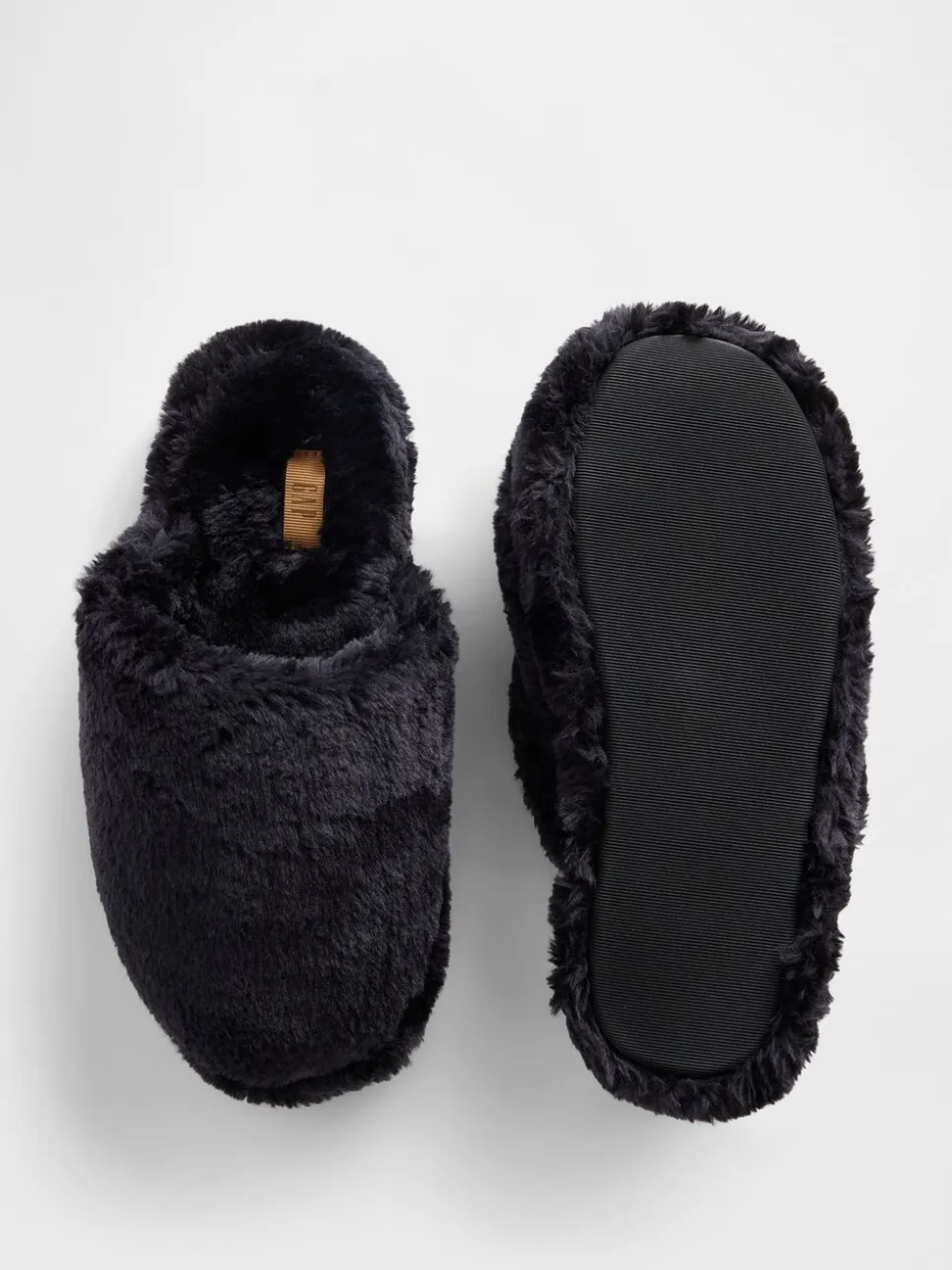 Zwart - Gap Faux Fur Slippers