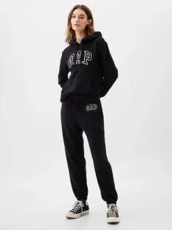 Zwart - Gap joggingbroek met logo en rechte pijpen