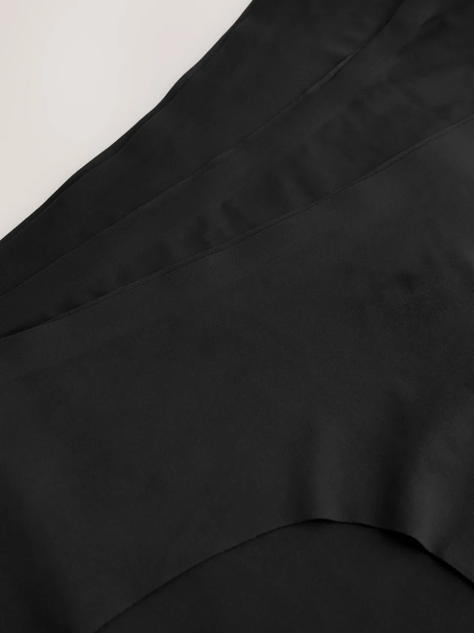 Zwart - Geen zichtbare onderbroeklijn comfortabele slips verpakking van 3