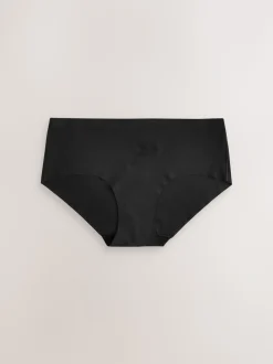 Zwart - Geen zichtbare onderbroeklijn comfortabele slips verpakking van 3