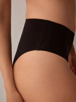 Zwart - Geen zichtbare onderbroeklijn comfortabele slips verpakking van 3